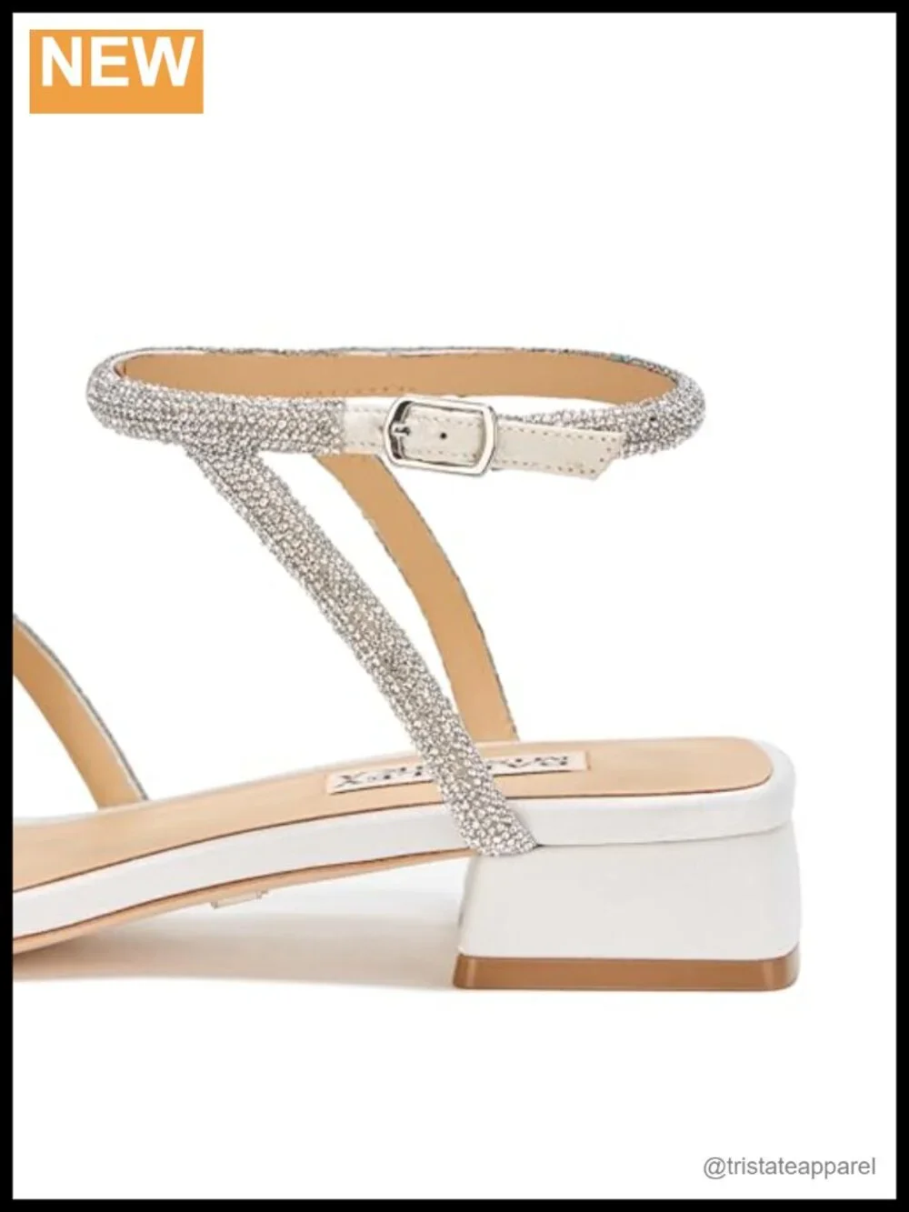 Dakotah Low Block Heel Ankle Strap Sandals Leather Lining